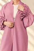 Wide-leg maternity and nursing jumpsuit with front zipper
