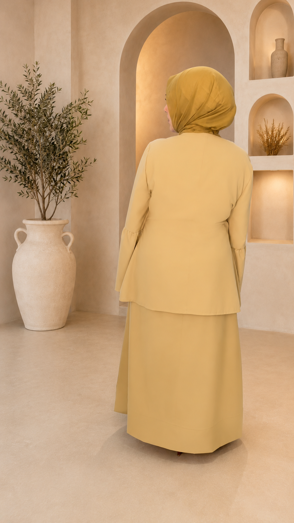 Modest Nursing-Friendly Maxi Skirt Set
