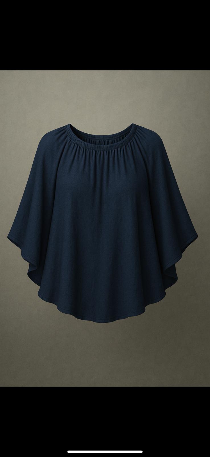 Blue nursing cover for breastfeeding